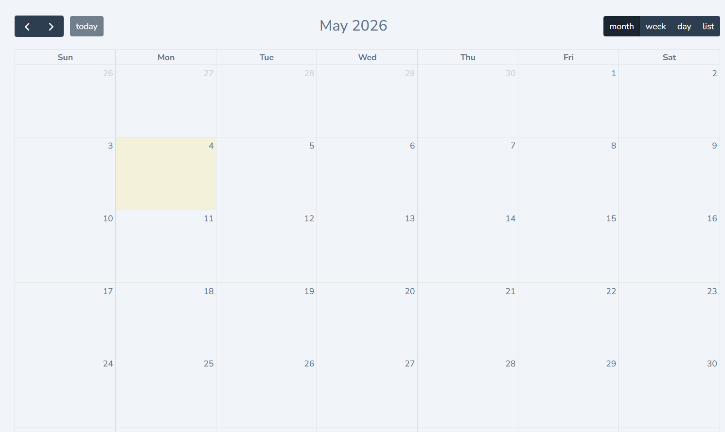 Calendar